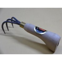 八木光ミニ木柄3本爪根かき