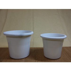 画像1: Cポット5号(白)/4.5号(白)