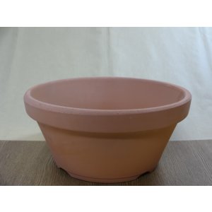 画像1: 素焼き浅鉢 10号(常滑焼)