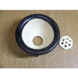 画像2: 楽風富貴蘭鉢 3.5号(鉢底サナ付き)