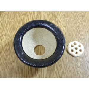 画像2: 楽風富貴蘭鉢 3号(鉢底サナ付き)