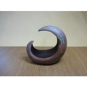 画像1: 三ヶ月鉢/5号/焼〆