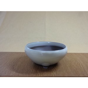 画像1: クリーム鉄鉢/5号