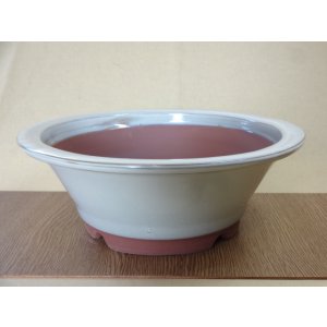 画像1: 9号 クリーム丸陣笠中深