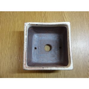 画像2: 正角鉢/3号/粉引