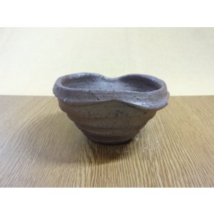 画像2: 松下凡才 焼〆手捻り鉢 4号(d)