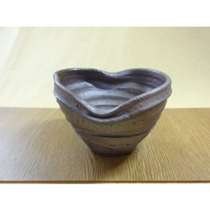 画像3: 松下凡才 焼〆手捻り鉢 5号(f)