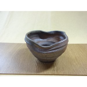 画像3: 松下凡才 焼〆手捻り鉢 5号(d)