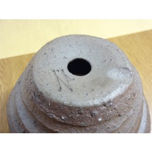 画像5: 松下凡才 焼〆手捻り鉢 5号(b)