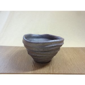 画像2: 松下凡才 焼〆手捻り鉢 5号(e)