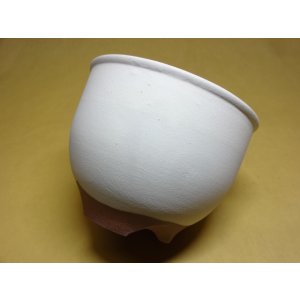 画像3: 伝市鉢 コウロ型白化粧4号