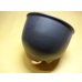 画像2: 伝市鉢 コウロ型艶消し黒5号 (2)