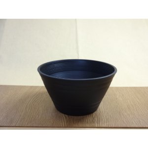 画像1: セラアート平鉢18号(黒/100入)