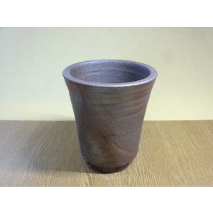 画像2: 伝市鉢 のぼり窯シャジン鉢4号(2)