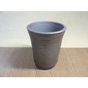 画像2: 伝市鉢 のぼり窯シャジン鉢4号(1)