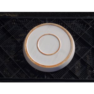 画像5: モダンWY13 白マット釉 受け皿付き8号