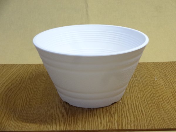 画像1: セラアート平鉢15号(白) (1)