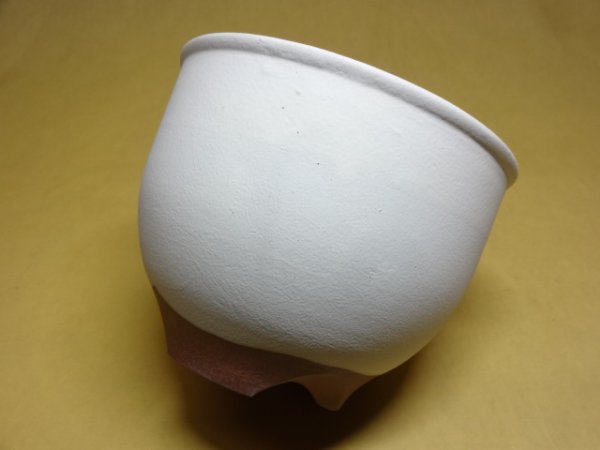 画像3: 伝市鉢 コウロ型白化粧4号 (3)