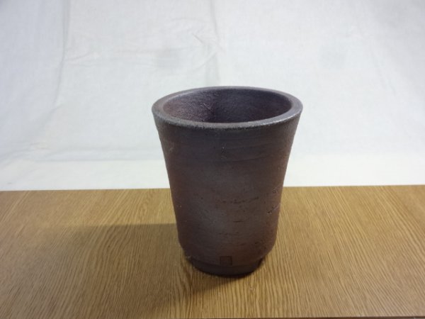画像1: 伝市鉢 のぼり窯シャジン鉢4号(21) (1)